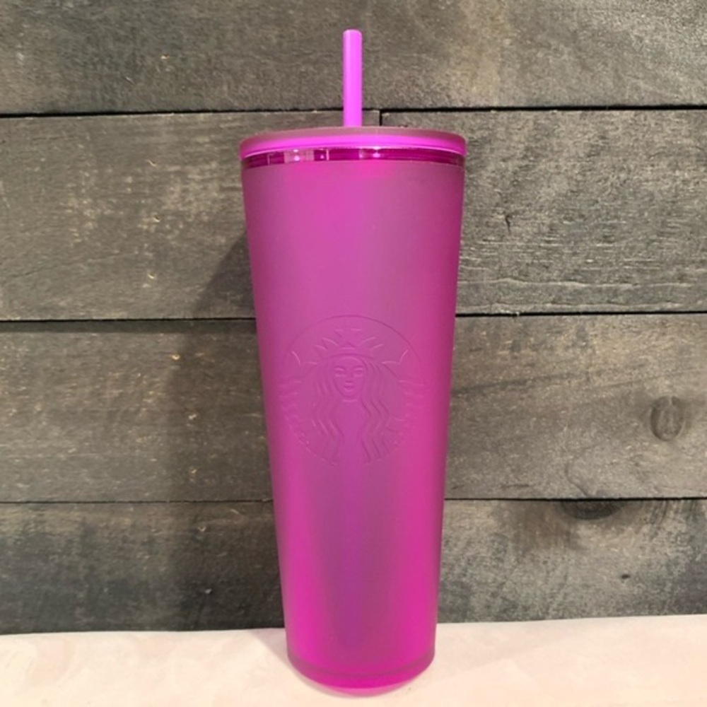 Purple soft touch venti tumbler